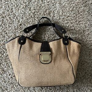 Michael Kors, Tan and Black Women's Tote Bag